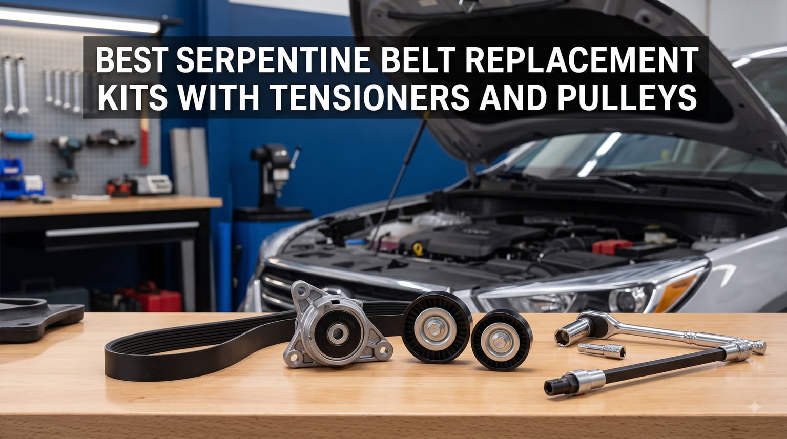 best serpentine belt replacement kits with tensioners and pulleys