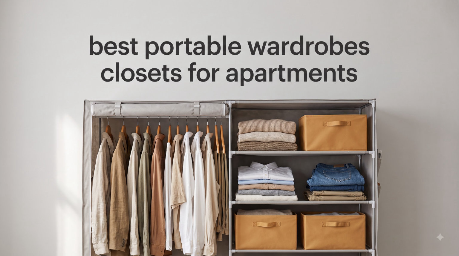 best portable wardrobes closets for apartments