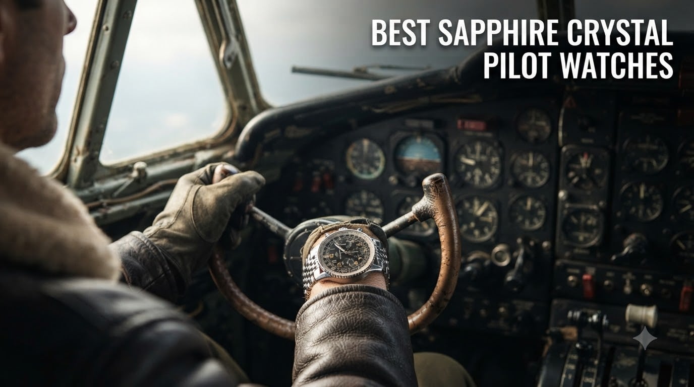 best sapphire crystal pilot watches