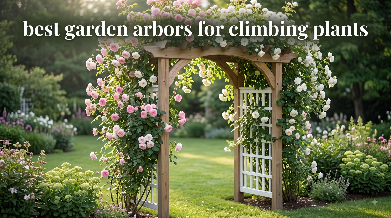 best garden arbors for climbing plants
