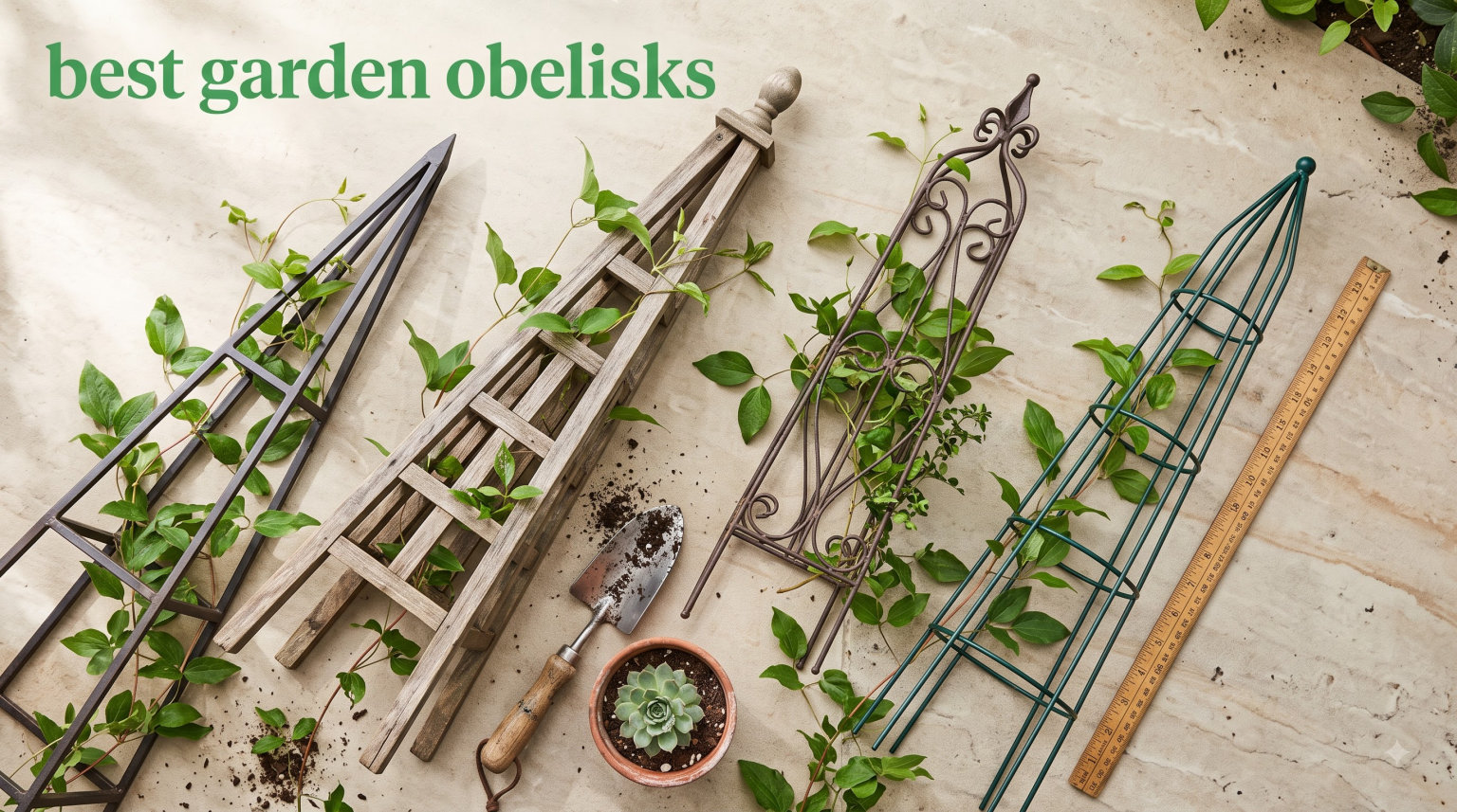 best garden obelisks