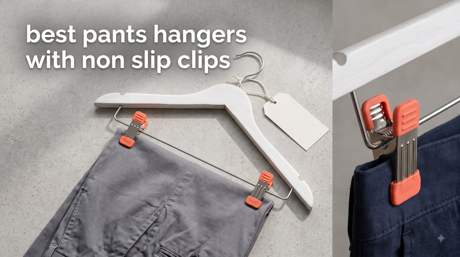 best pants hangers with non slip clips
