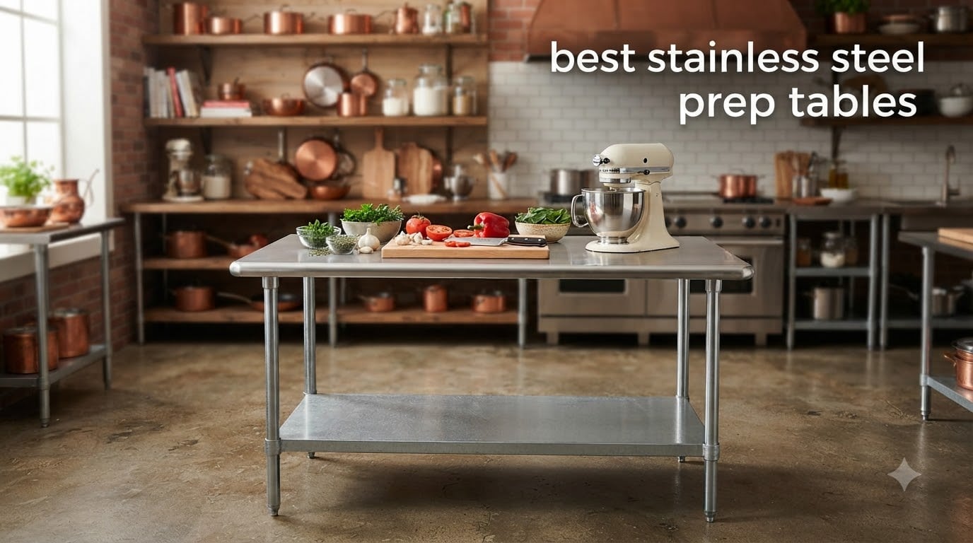 best stainless steel prep tables