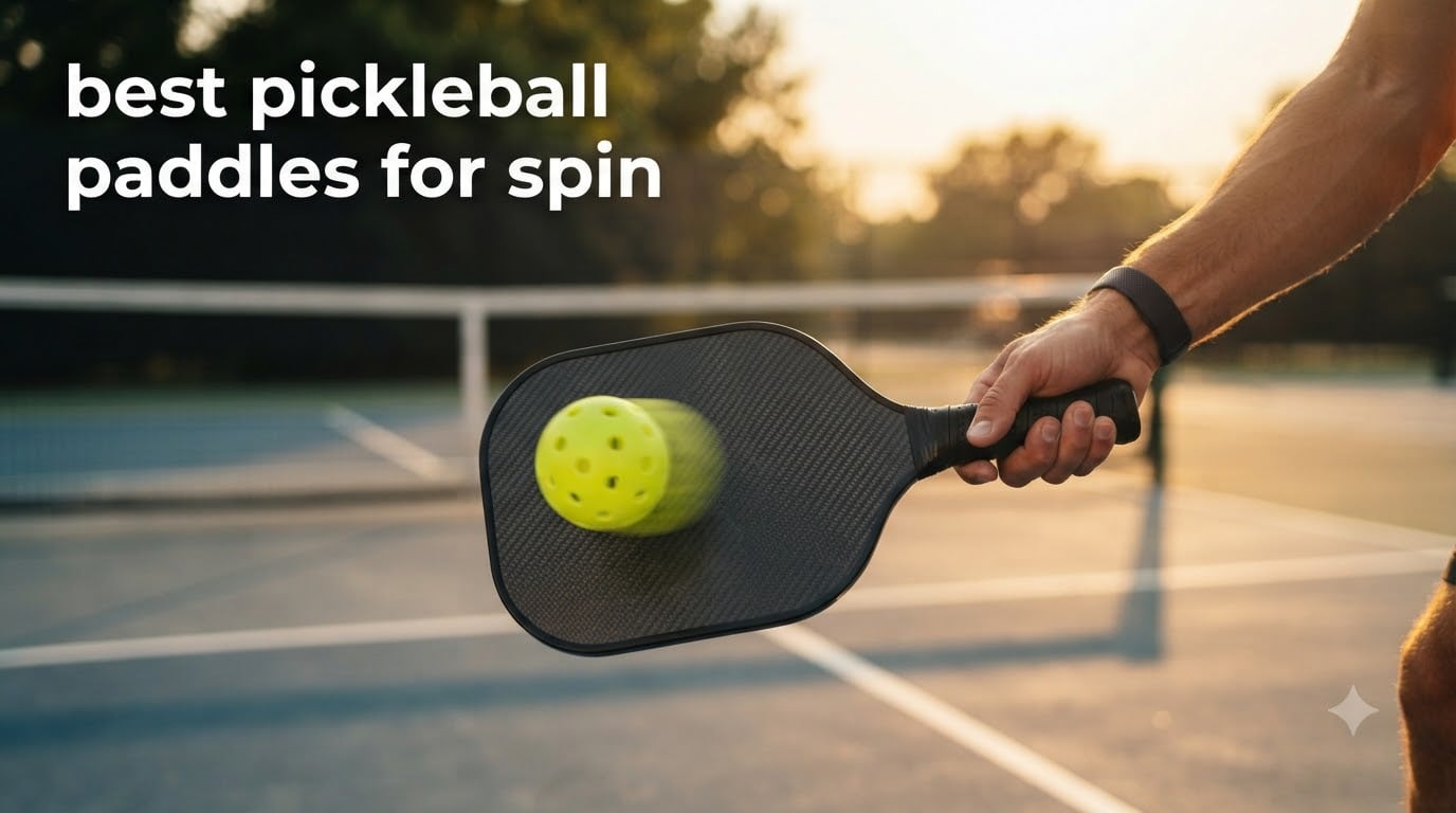 best pickleball paddles for spin
