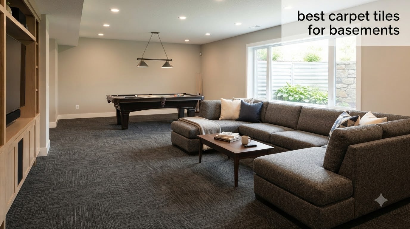 best carpet tiles for basements