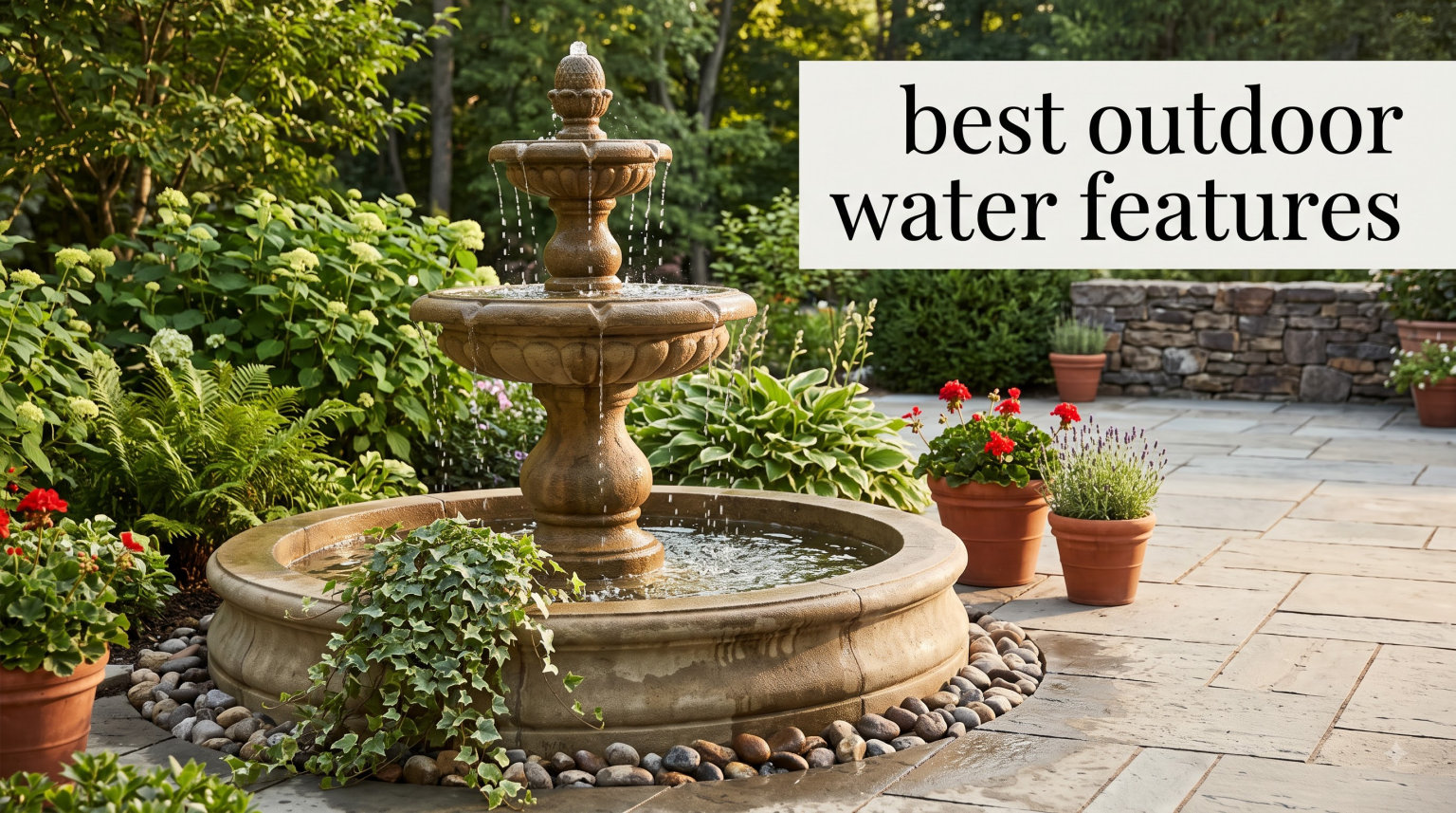 best outdoor water features