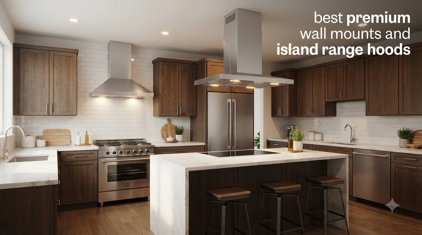 best premium wall mounts and island range hoods