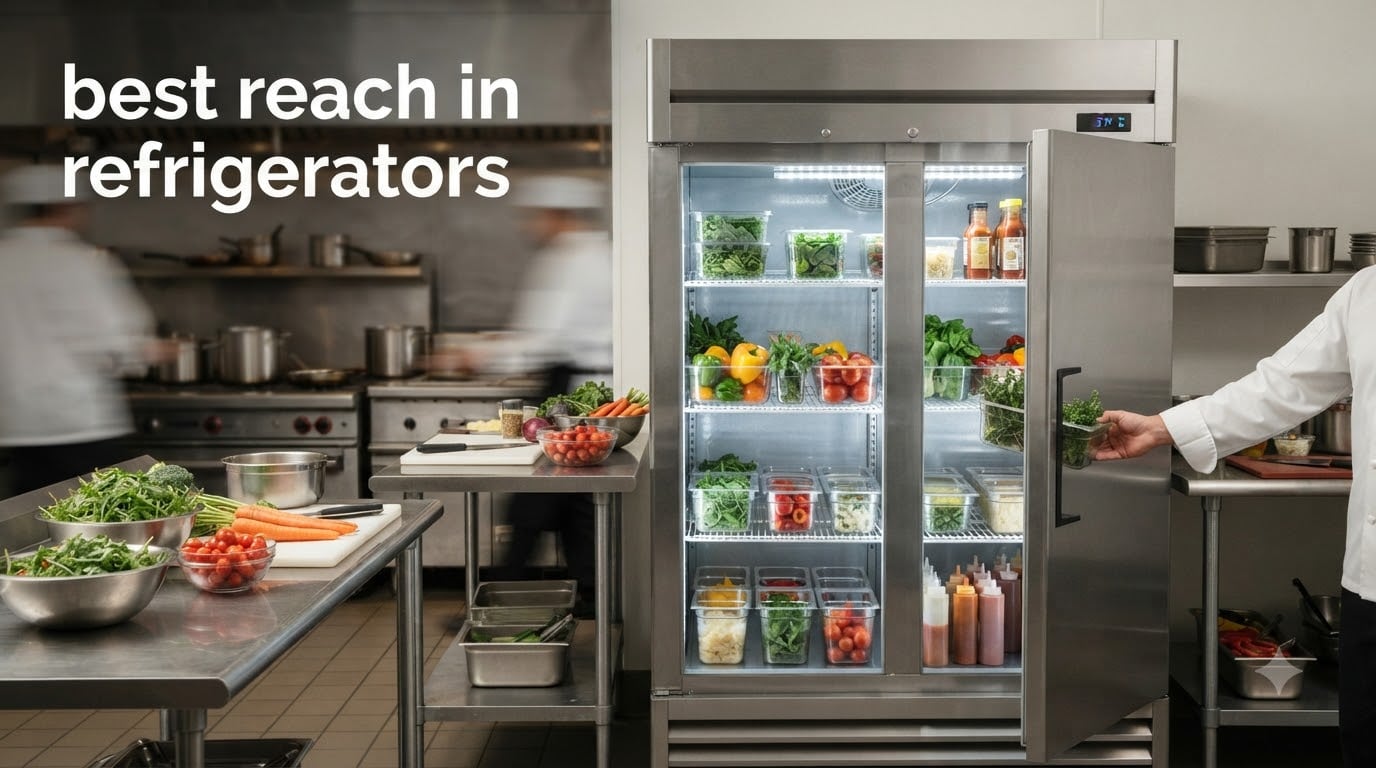 best reach in refrigerators