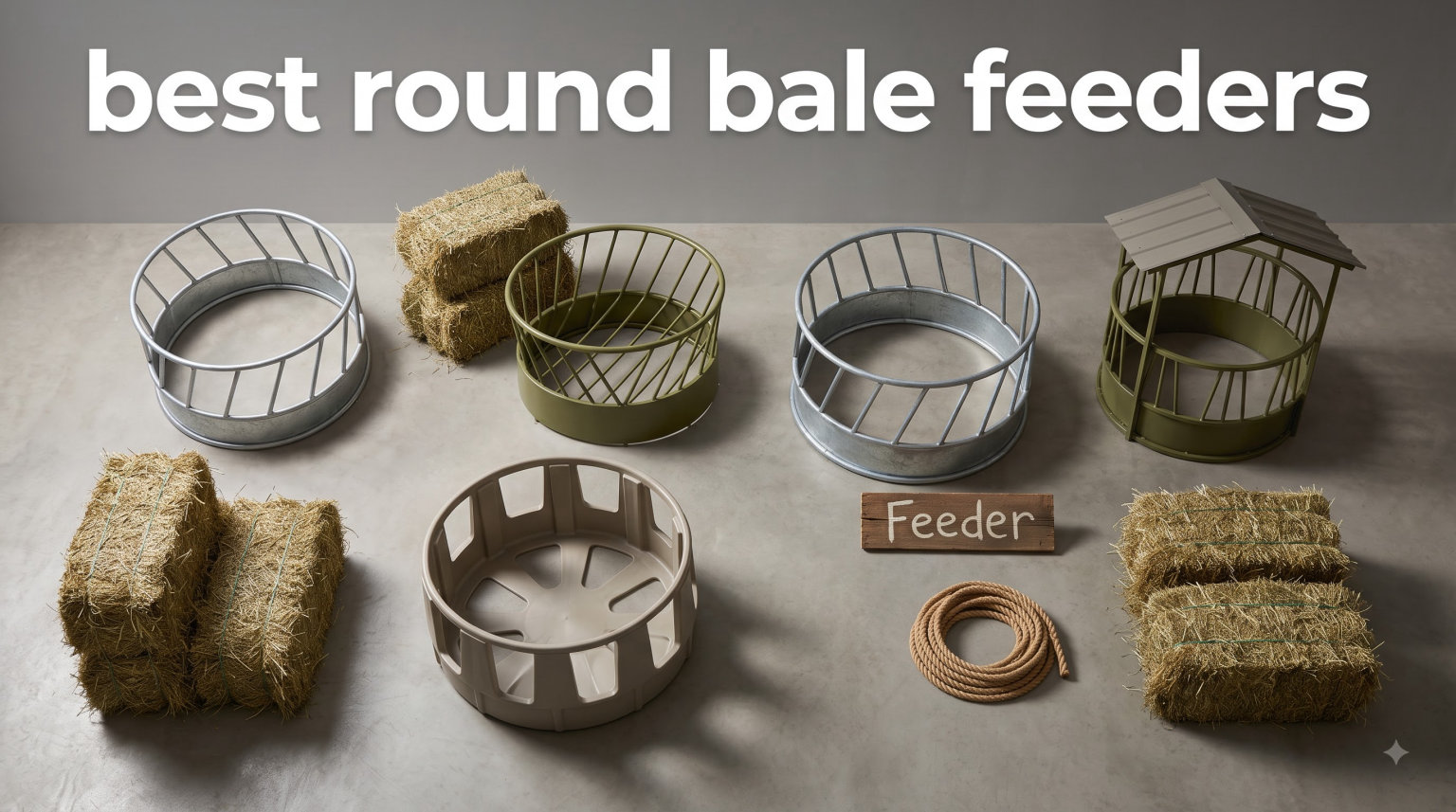 best round bale feeders