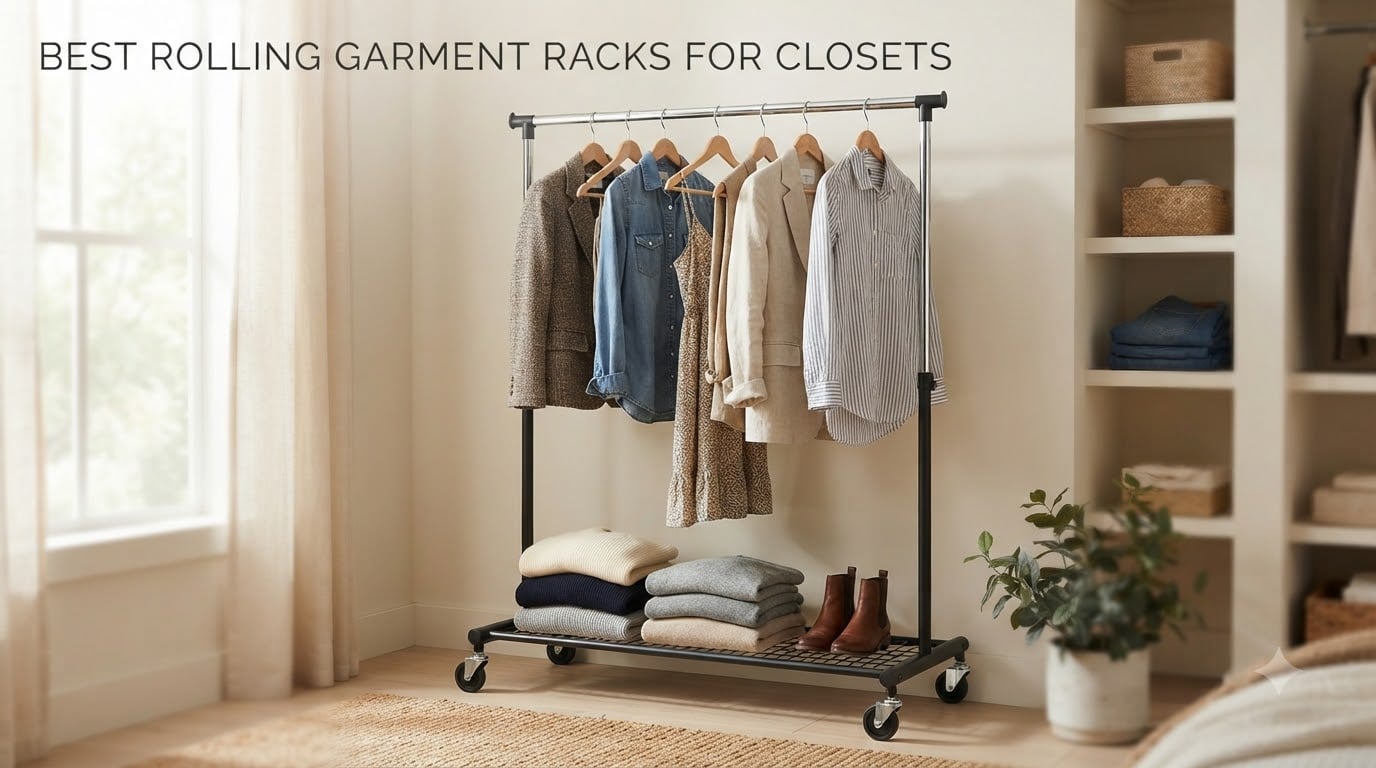 best rolling garment racks for closets