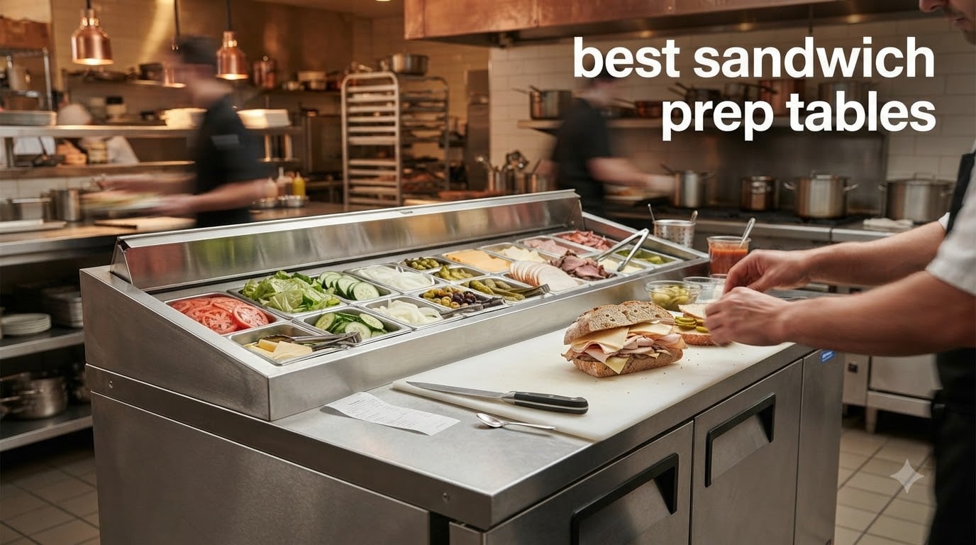best sandwich prep tables