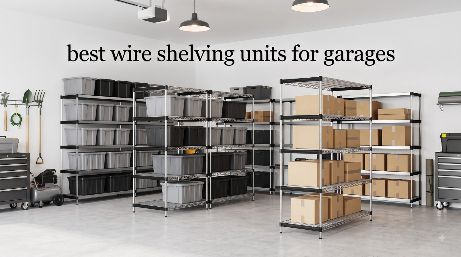 best wire shelving units for garages