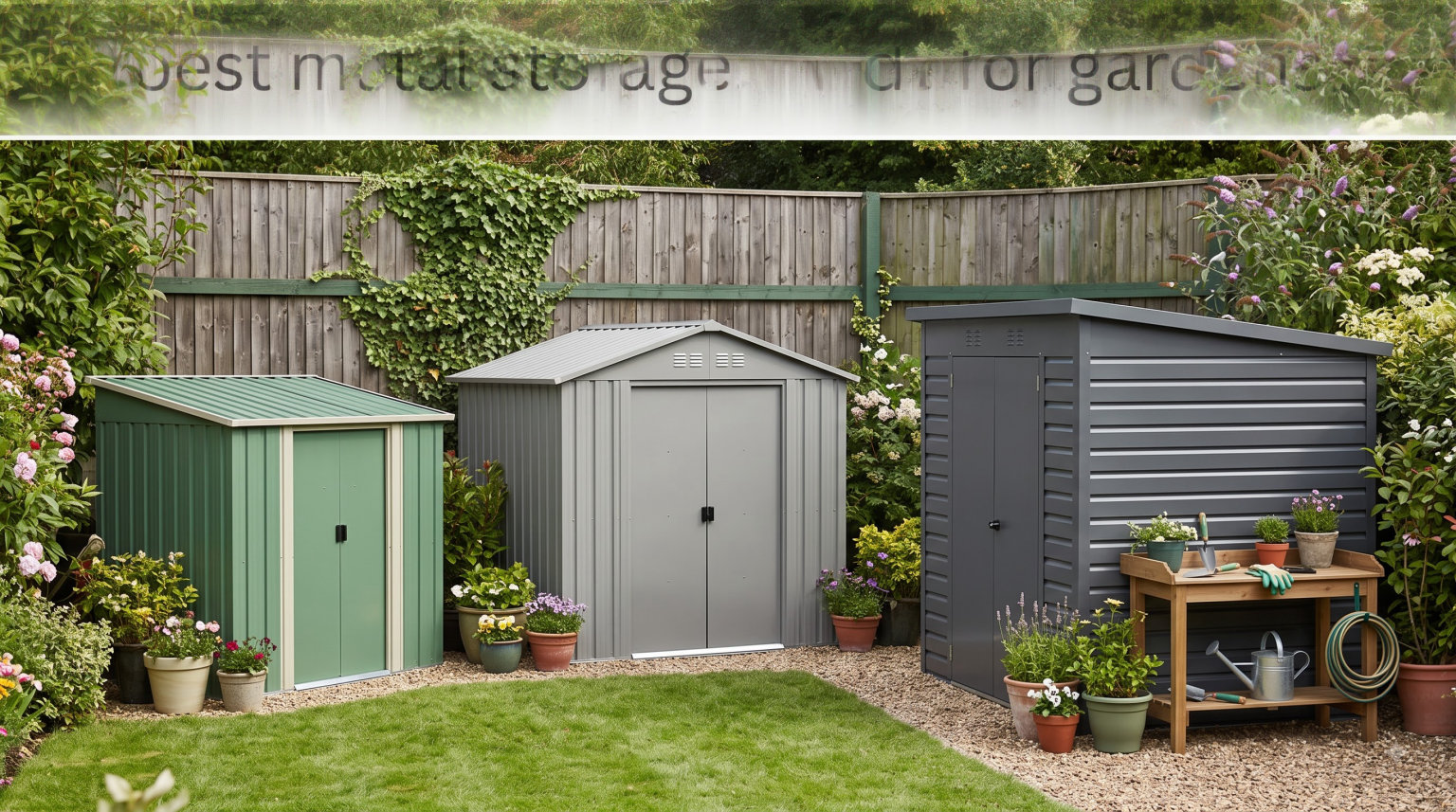 best metal storage sheds for gardens