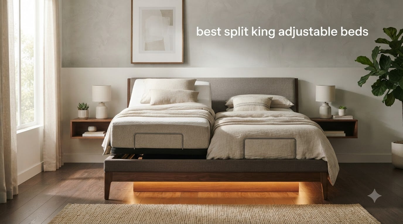 best split king adjustable beds