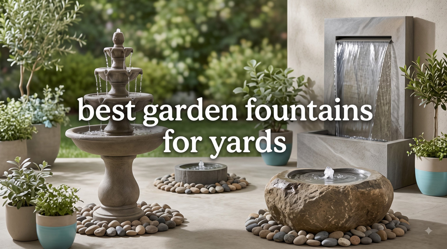 best garden fountains for yards