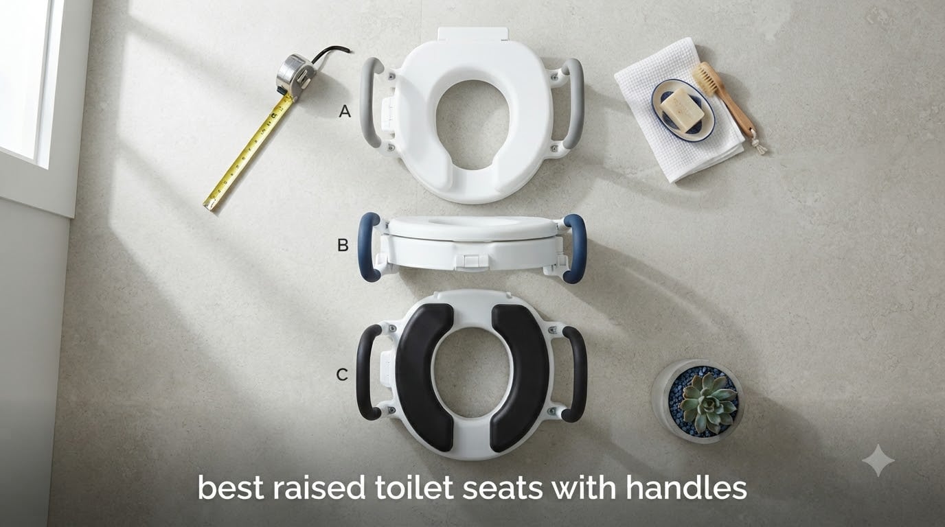 best raised toilet seats with handles