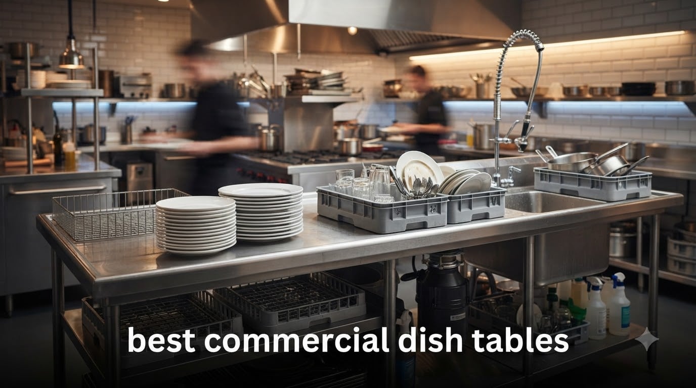 best commercial dish tables