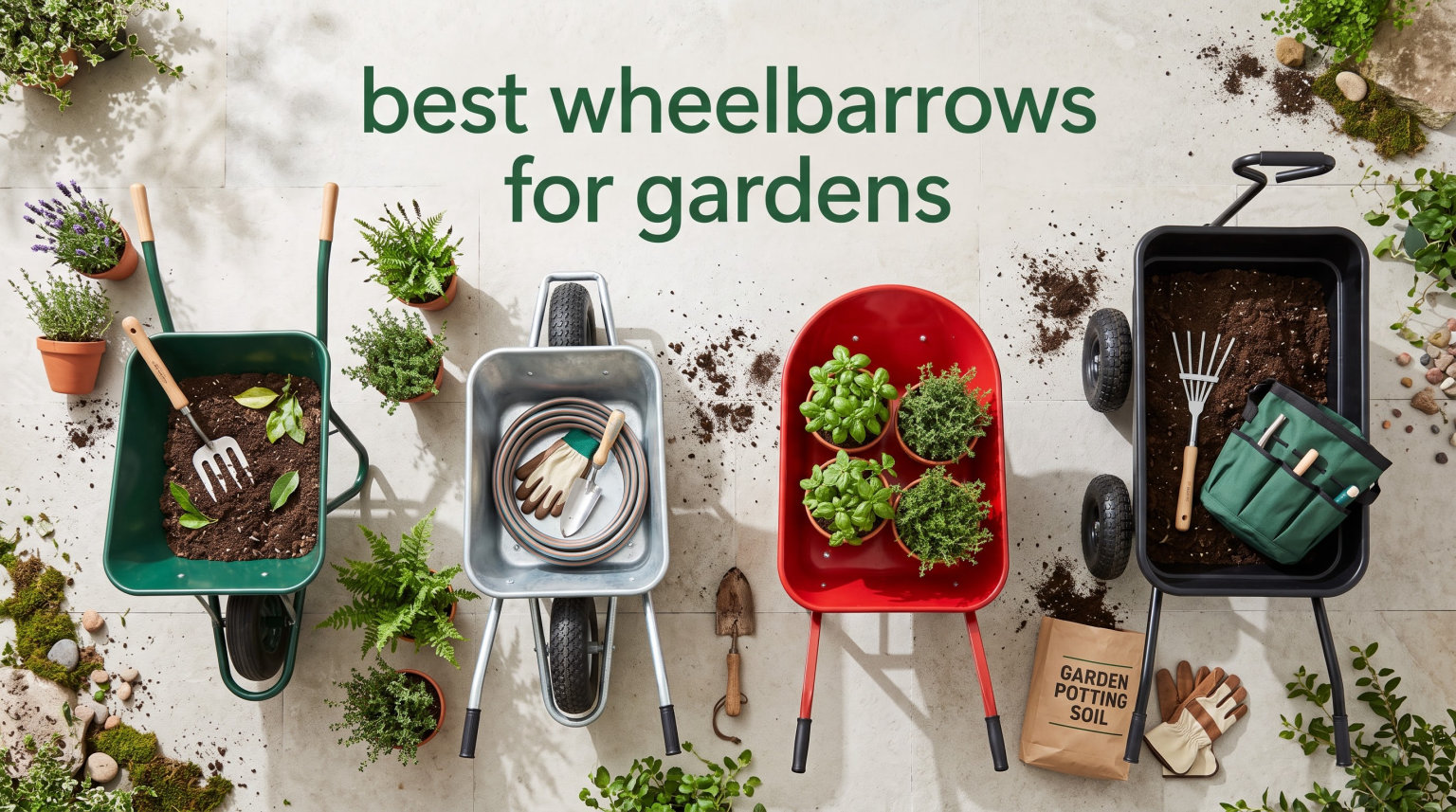 best wheelbarrows for gardens