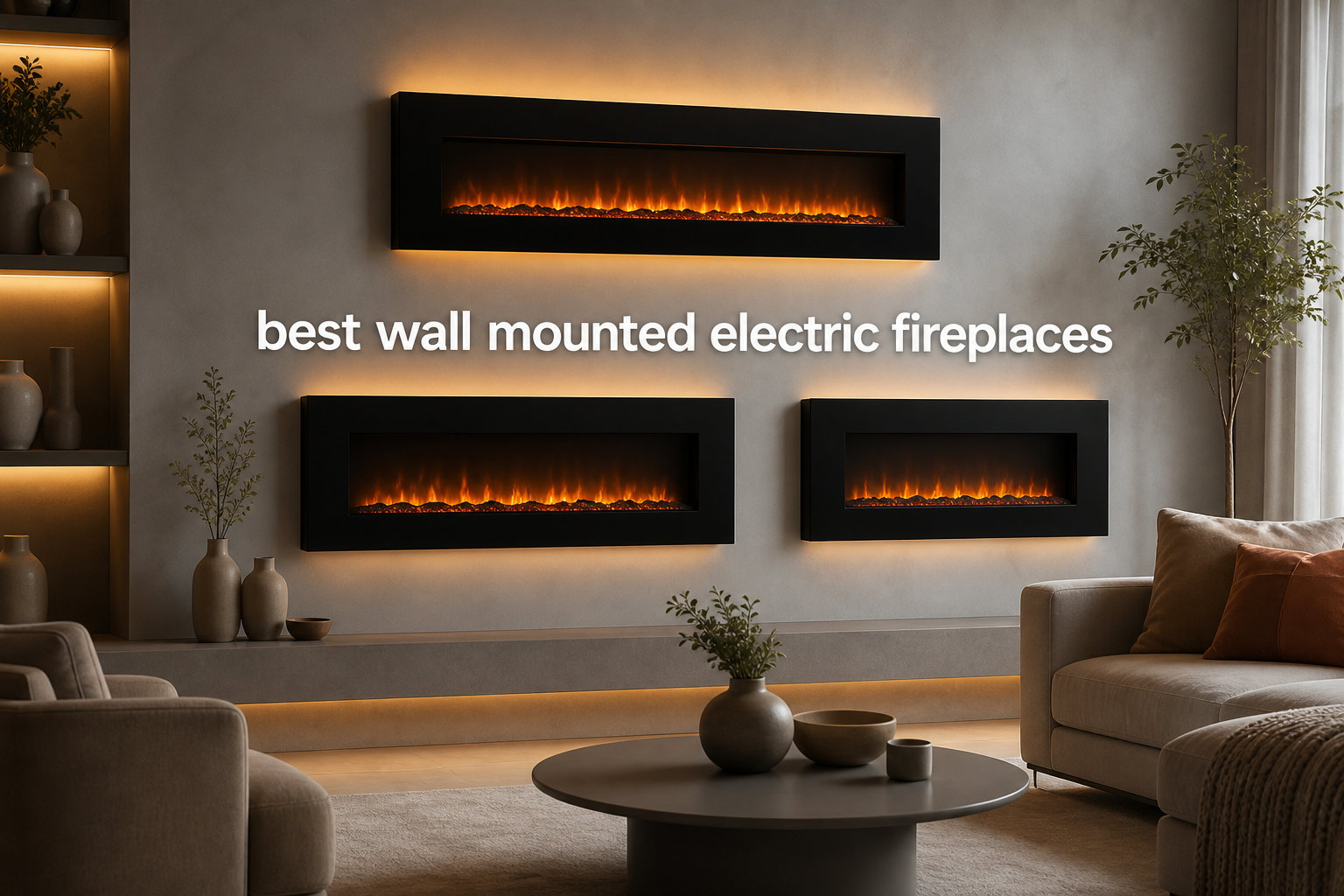 best wall mounted electric fireplaces