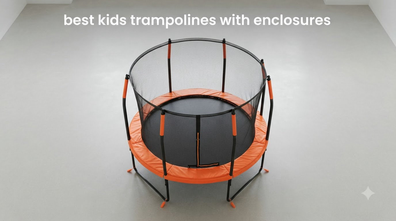 best kids trampolines with enclosures