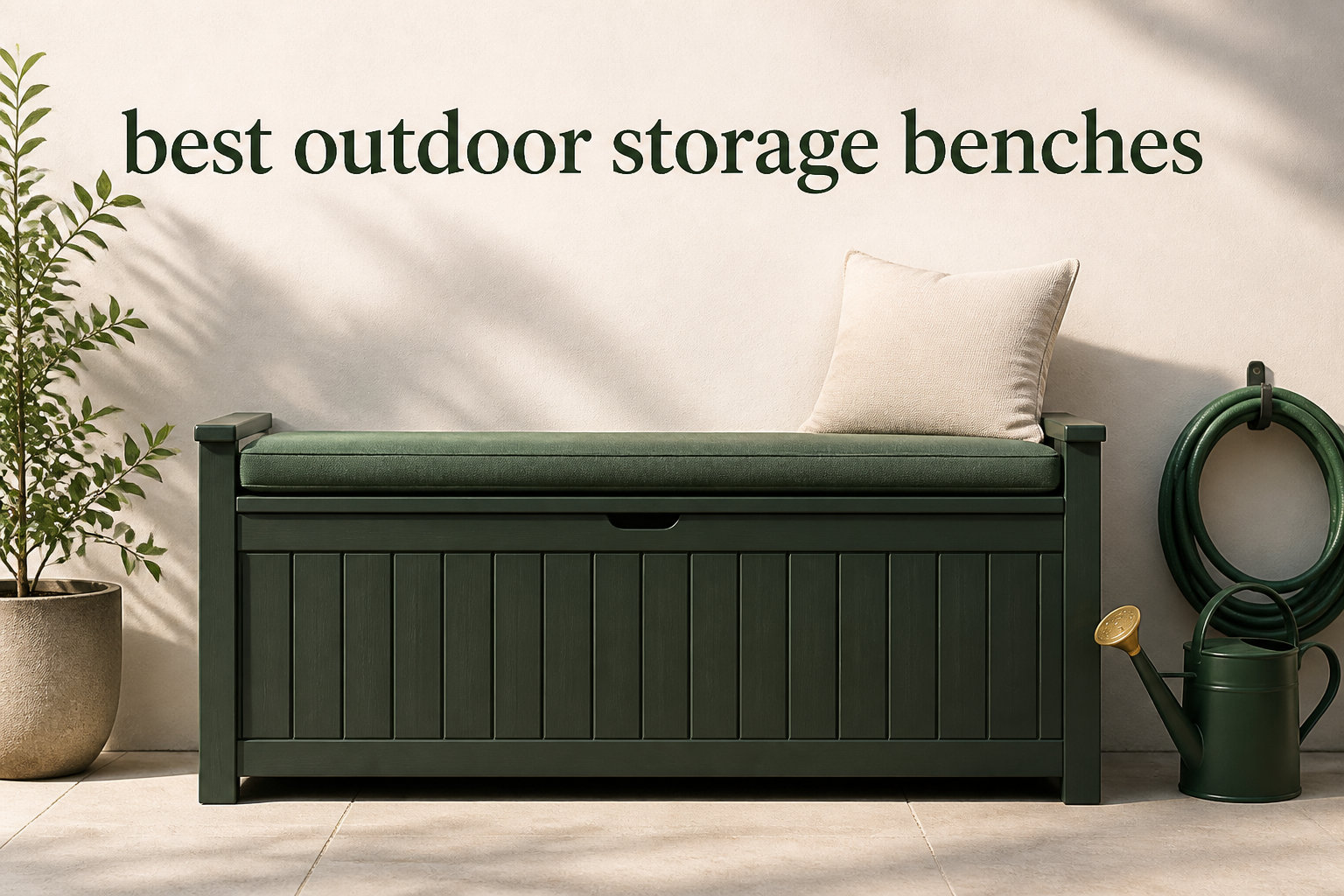 best outdoor storage benches