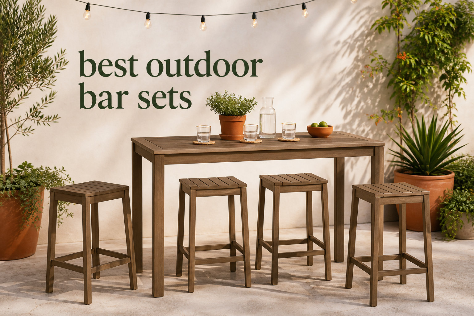 best outdoor bar sets