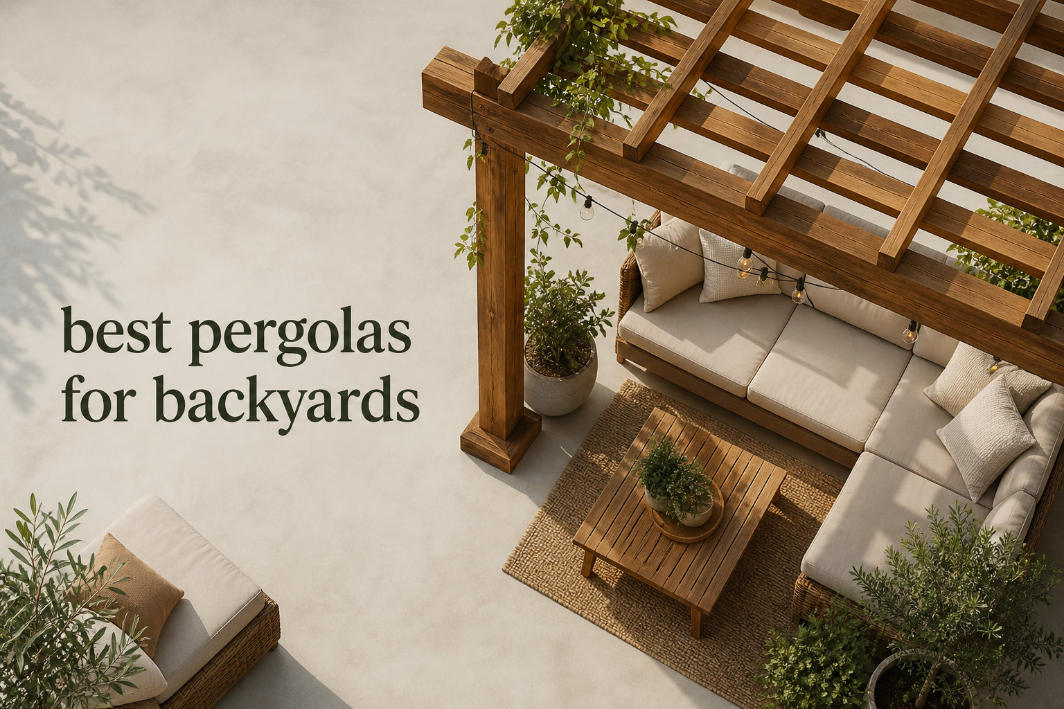 best pergolas for backyards