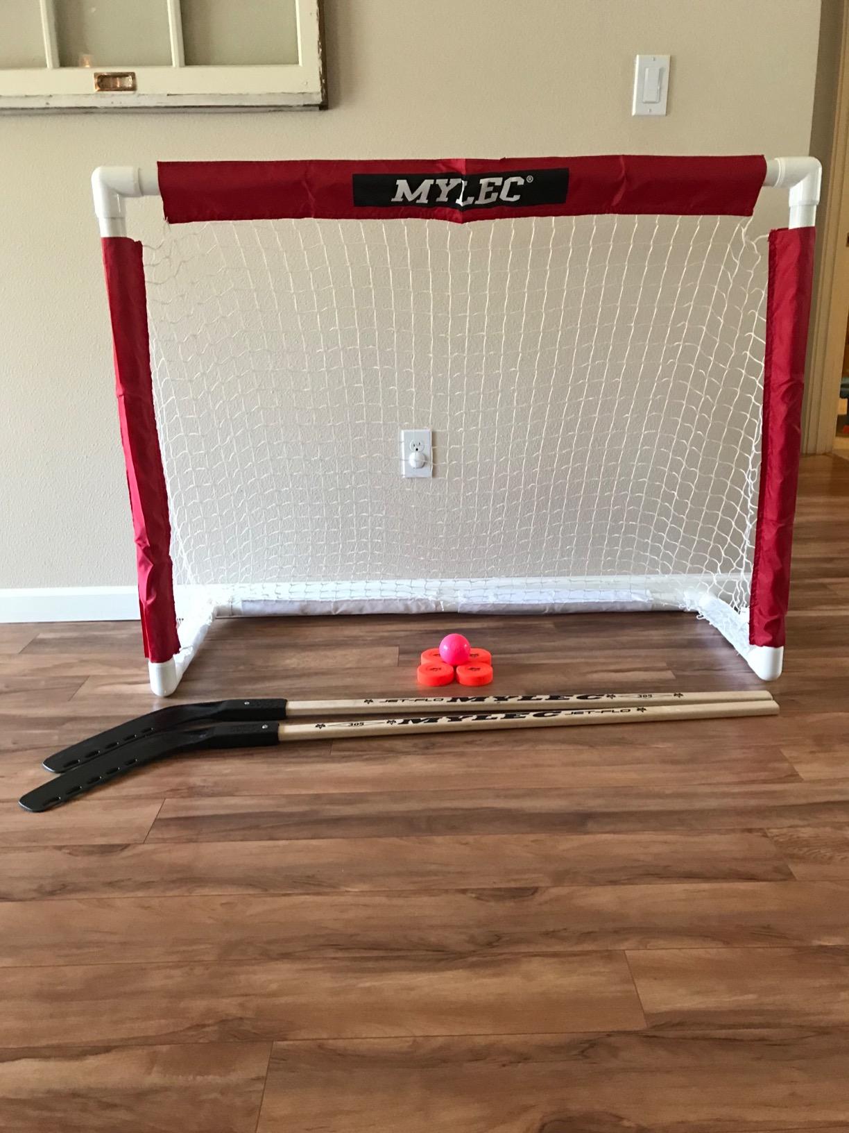 MyLec Deluxe Hockey Set, with 1 Hockey Goal, 2 43
