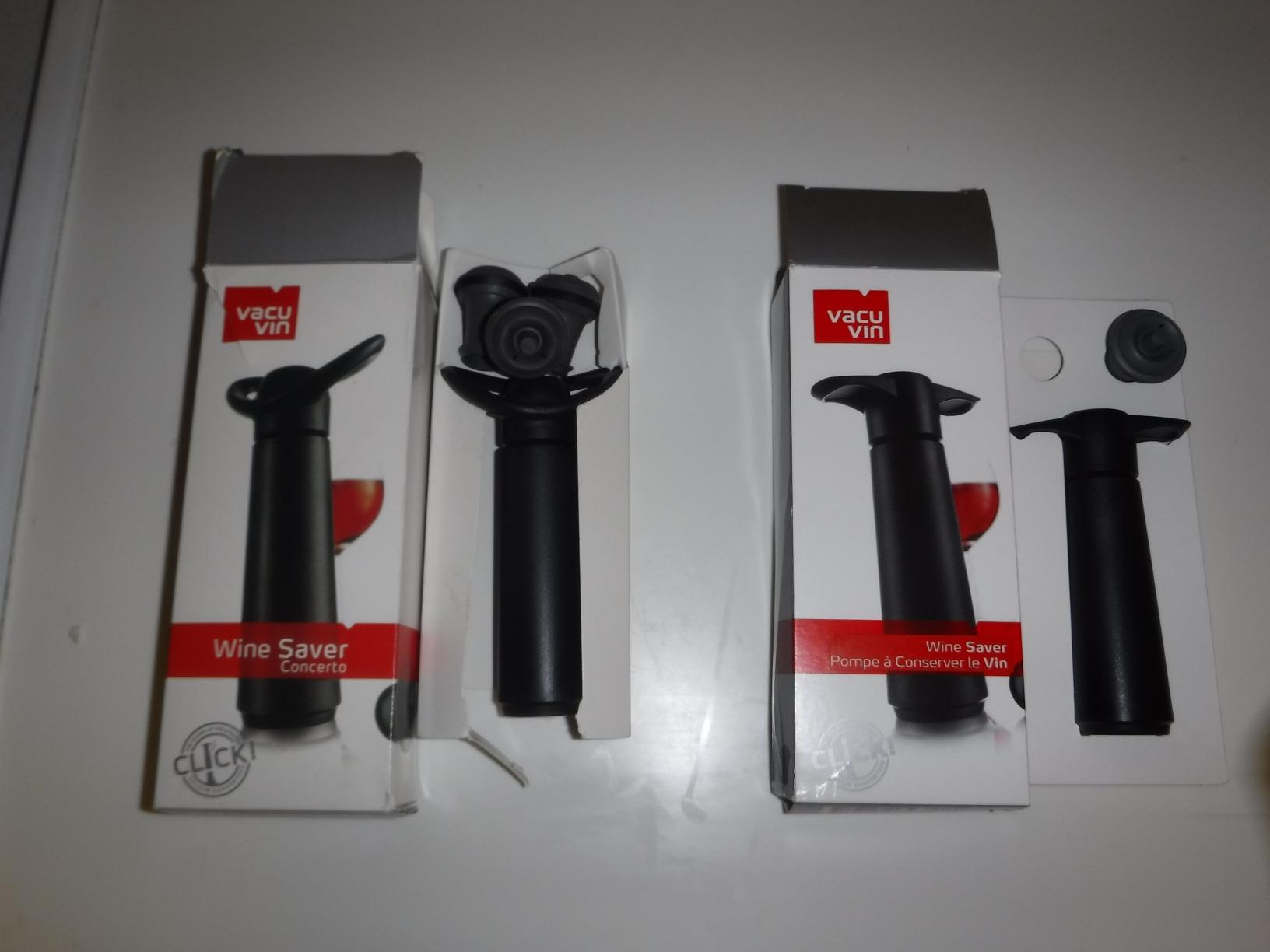 Vacu Vin Concerto Wine Saver - Vacuum Wine Stopper - 4 Black Stoppers customer photo 2