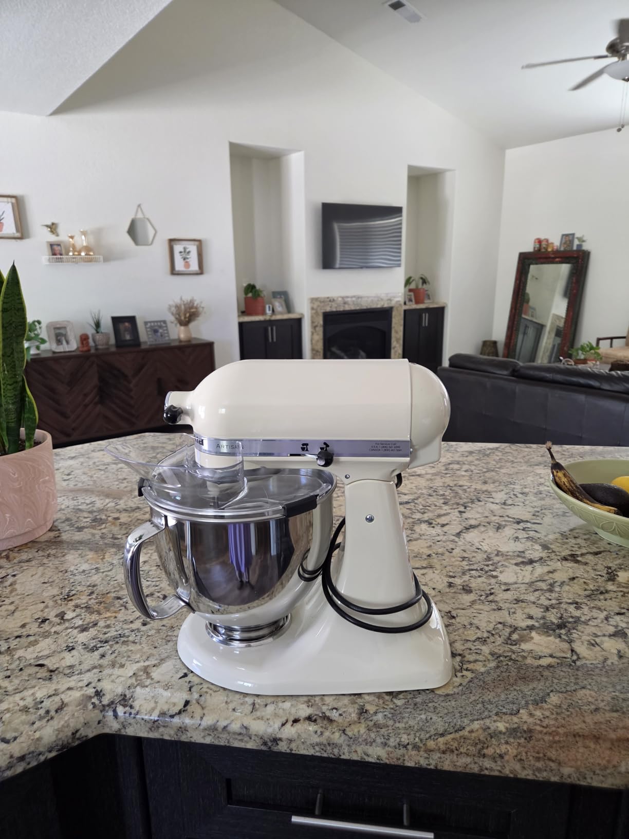 KitchenAid Artisan, 5-Qt Tilt Head Stand Mixer, KSM150PS, Pistachio | Includes Pouring Shield for Mess-Free Mixing, 10 Speed Settings, Easily add Ingredients with the Tilt-Head Design customer photo 1