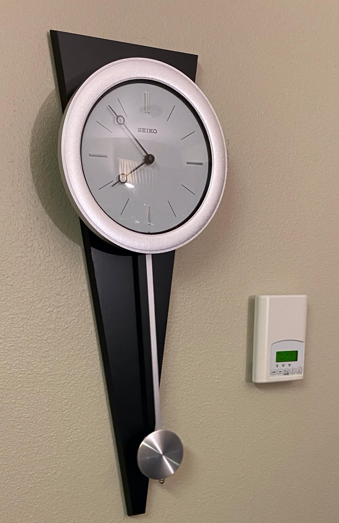 SEIKO Zing Modern Art Wall Clock with Pendulum customer photo 2