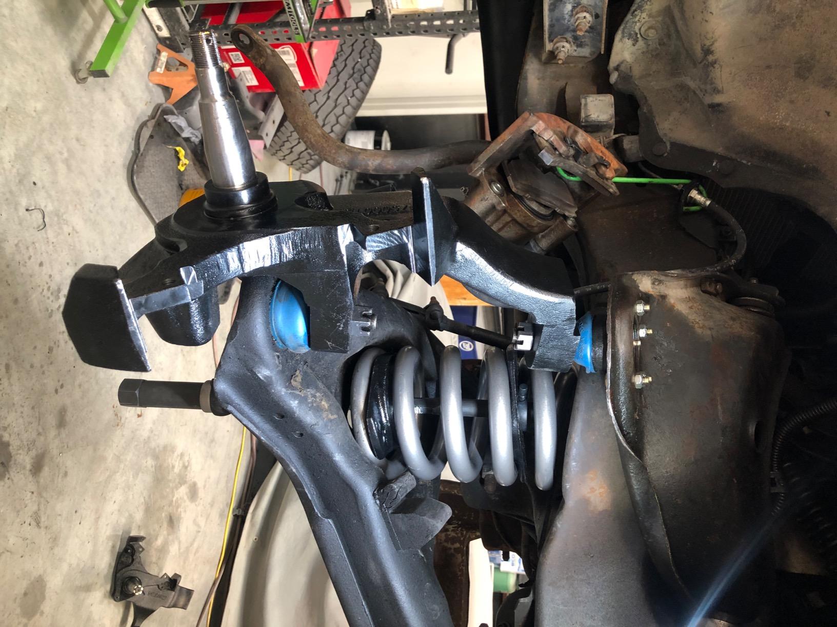 OTC 7045B Front Coil Spring Compressor - Compatible with Most Late-Model Rear Wheel Drive Domestic Vehicles with Coil Springs Between the Upper and Lower Control Arms, Black customer photo 1