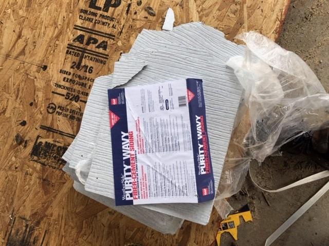 GAF WeatherSide Purity Wavy Fiber-Cement Siding Shingles (12x24) 18 Bundle| Fire Resistant & Safe with No Asbestos| Easy to Install with Pre-Primed Textured Surface|Durable with Distinct Design customer photo 1