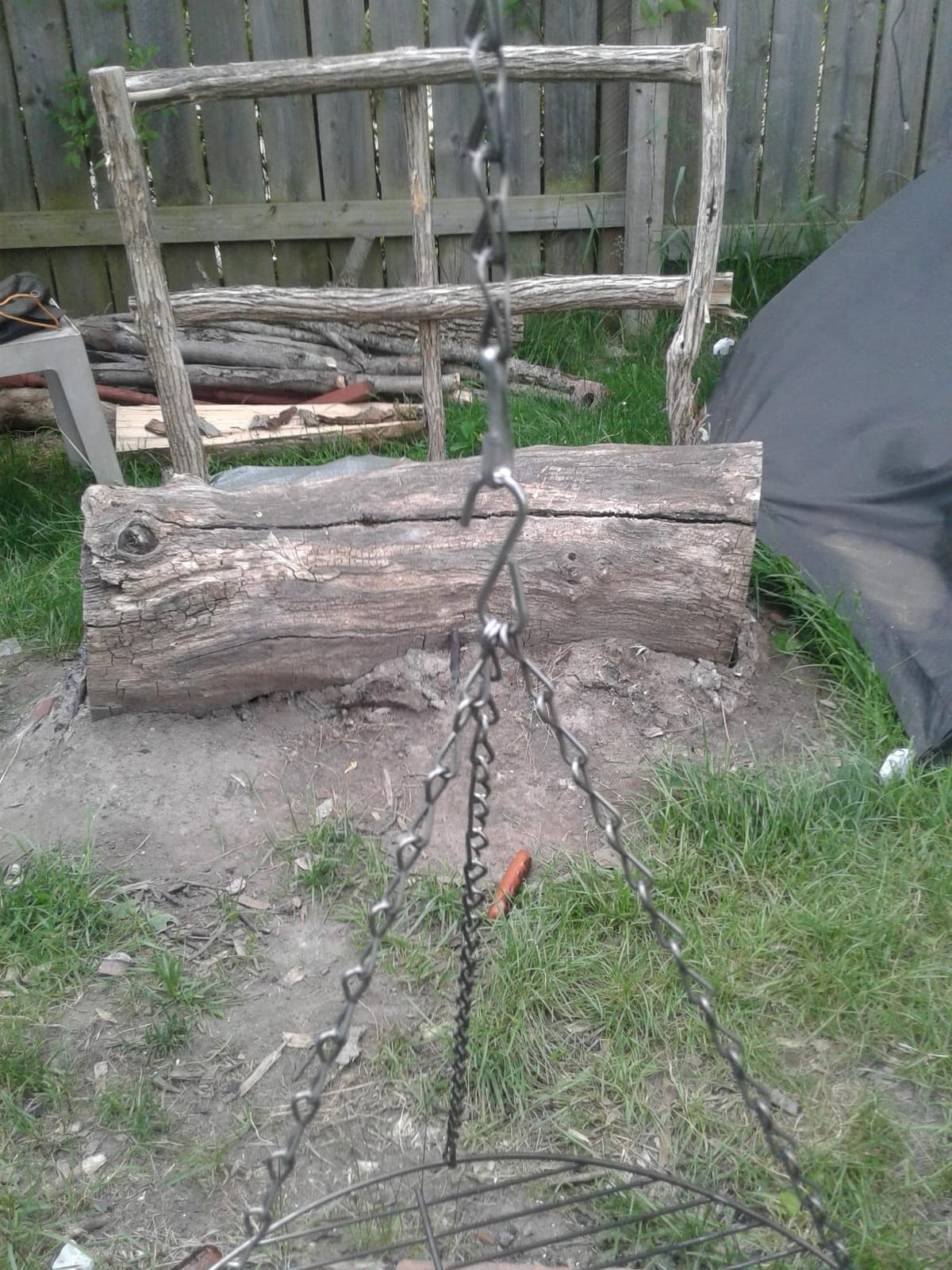 Coleman Tripod Campfire Grill & Lantern Hanger, Steel Firepit Cooking Rack customer photo 2