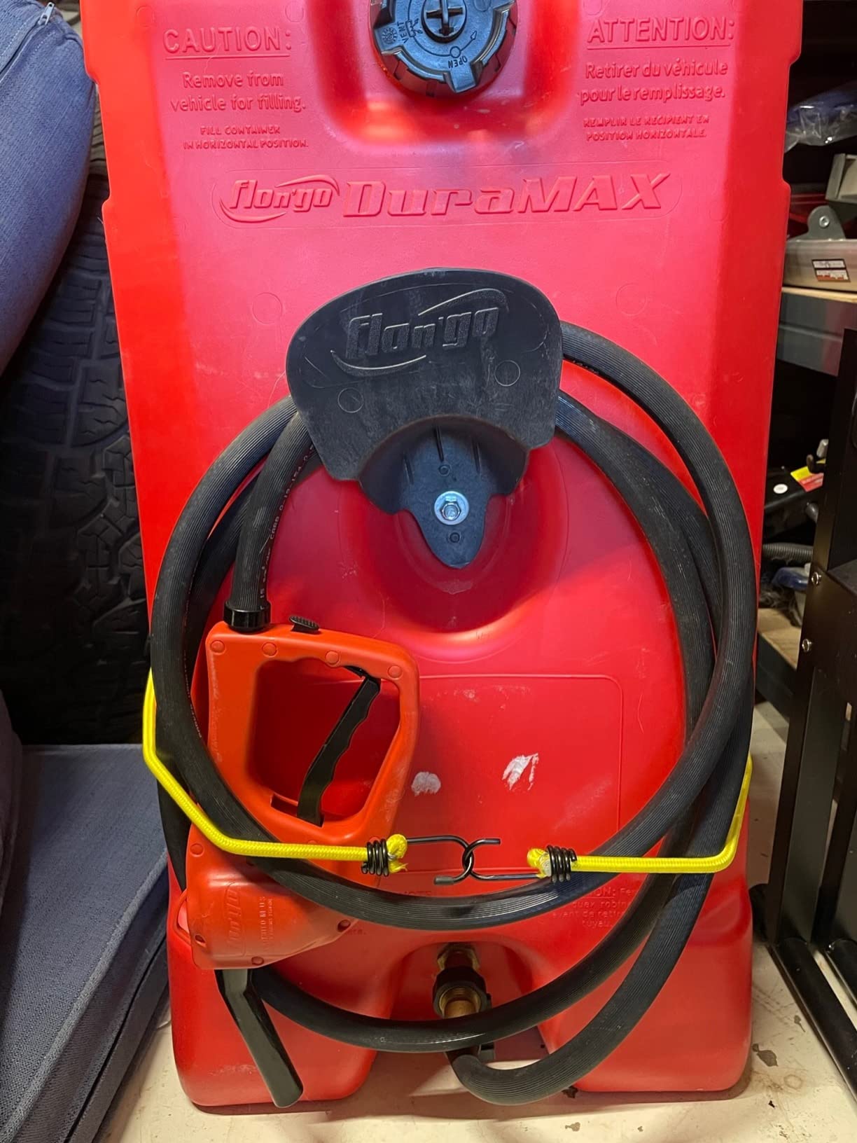 Scepter Duramax Flo ’N Go 14 Gallon Gas Caddy, 53 Liter Fuel Tank, Red customer photo 1