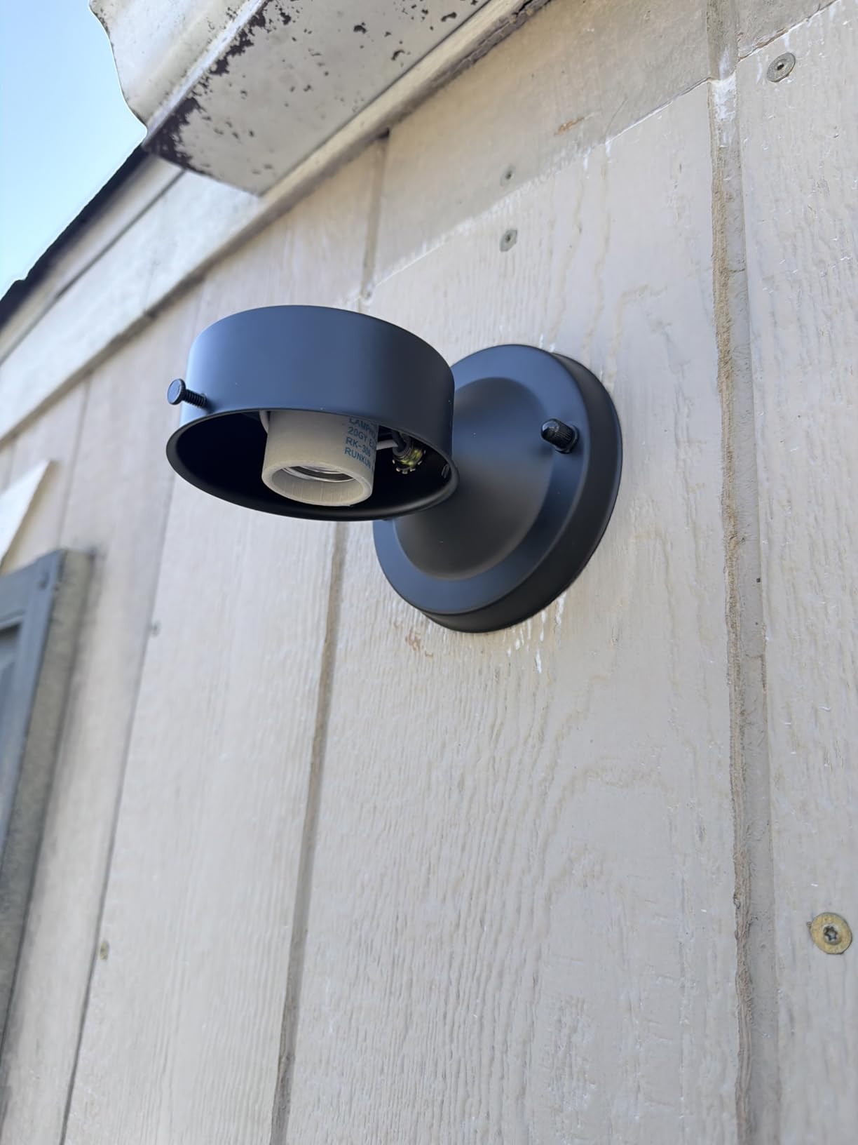 Design House Jelly Jar Outdoor Wall Light, Matte Black customer photo 1