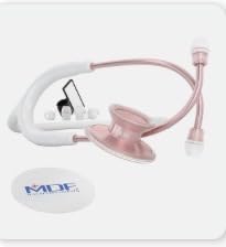MDF Instruments, Acoustica Lightweight Stethoscope for Doctors, Nurses, Students, Home Health Use, Dual Head, Black Tube, Black Chestpiece-Headset, MDF747XPBO customer photo 2