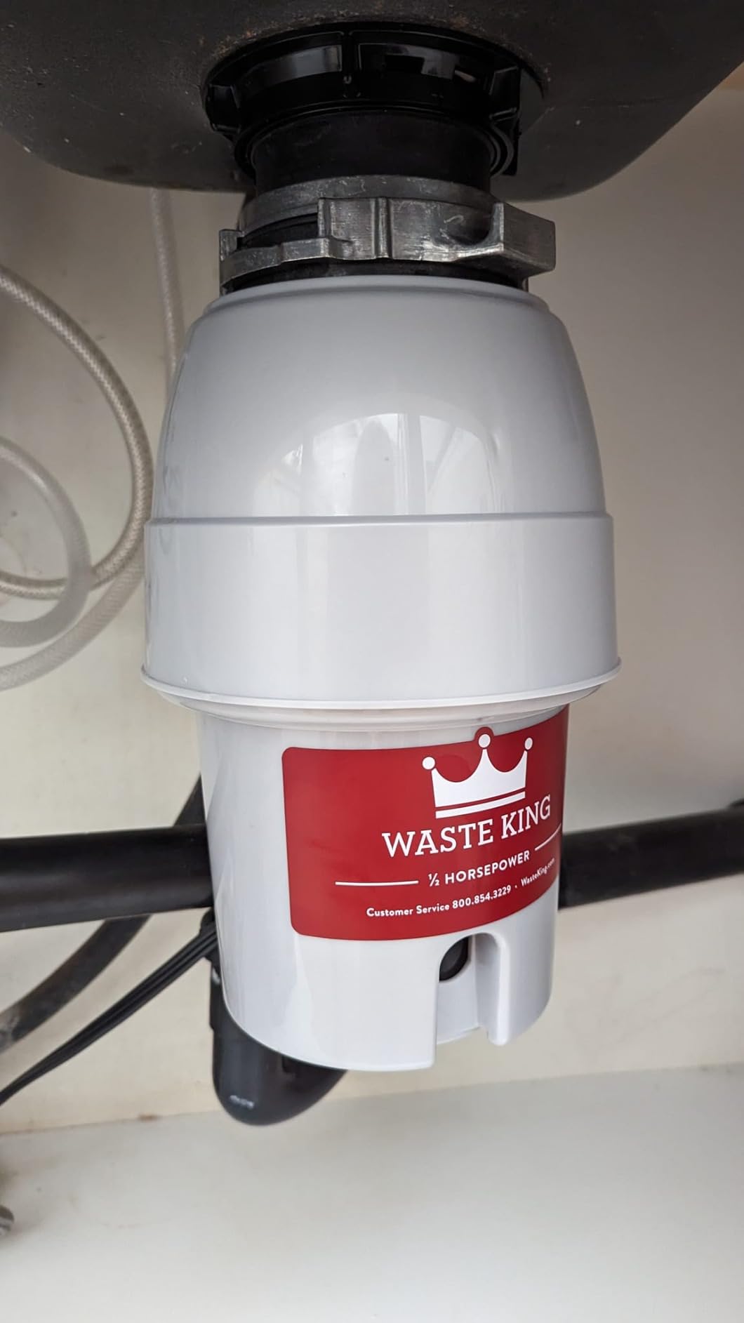 Moen L-2600 Waste King 1/2 HP Continuous Feed Garbage Disposal with Power Cord customer photo 2