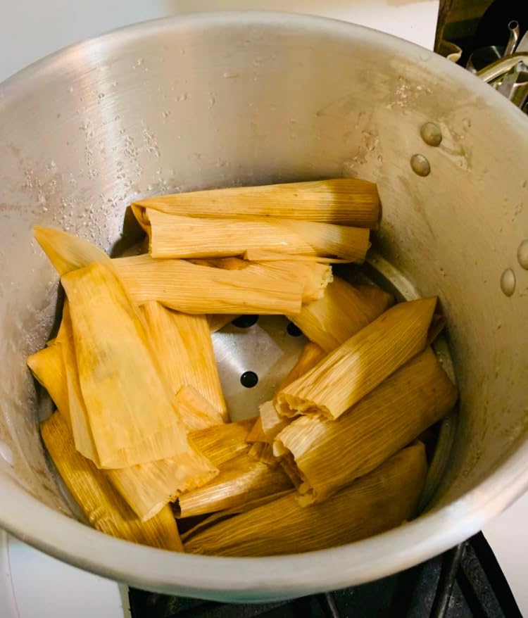 IMUSA USA Aluminum Tamale and Steamer Steamer Pot 20-Quart, Silver customer photo 2