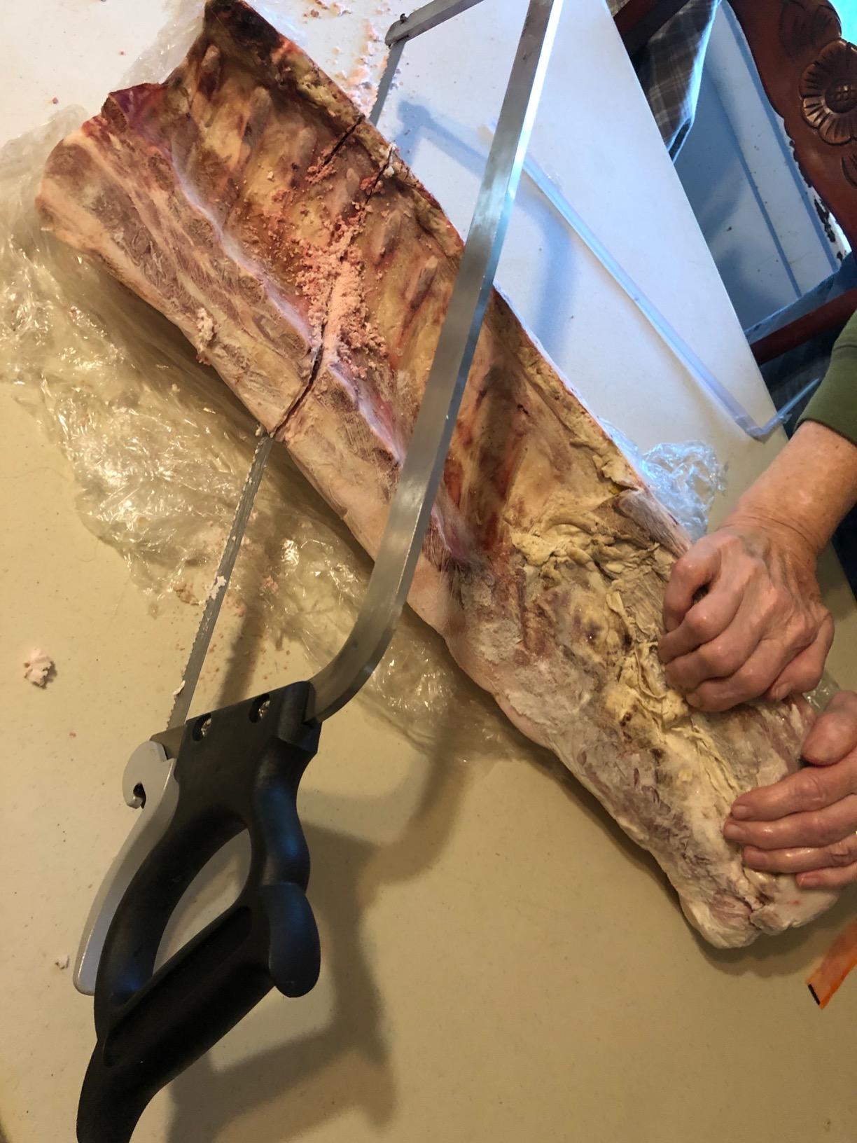 Weston Butcher Meat and Bone Saw with 16 Inch Stainless Steel Serrated Blade with Quick Release Handle (47-1601) customer photo 2