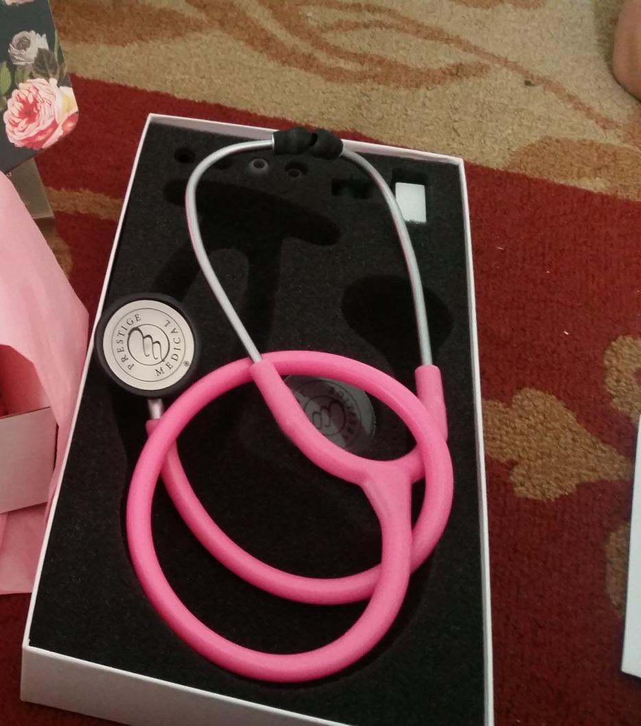 Prestige Medical Clinical Lite Stethoscope, Hot Pink, 31 Inch customer photo 2