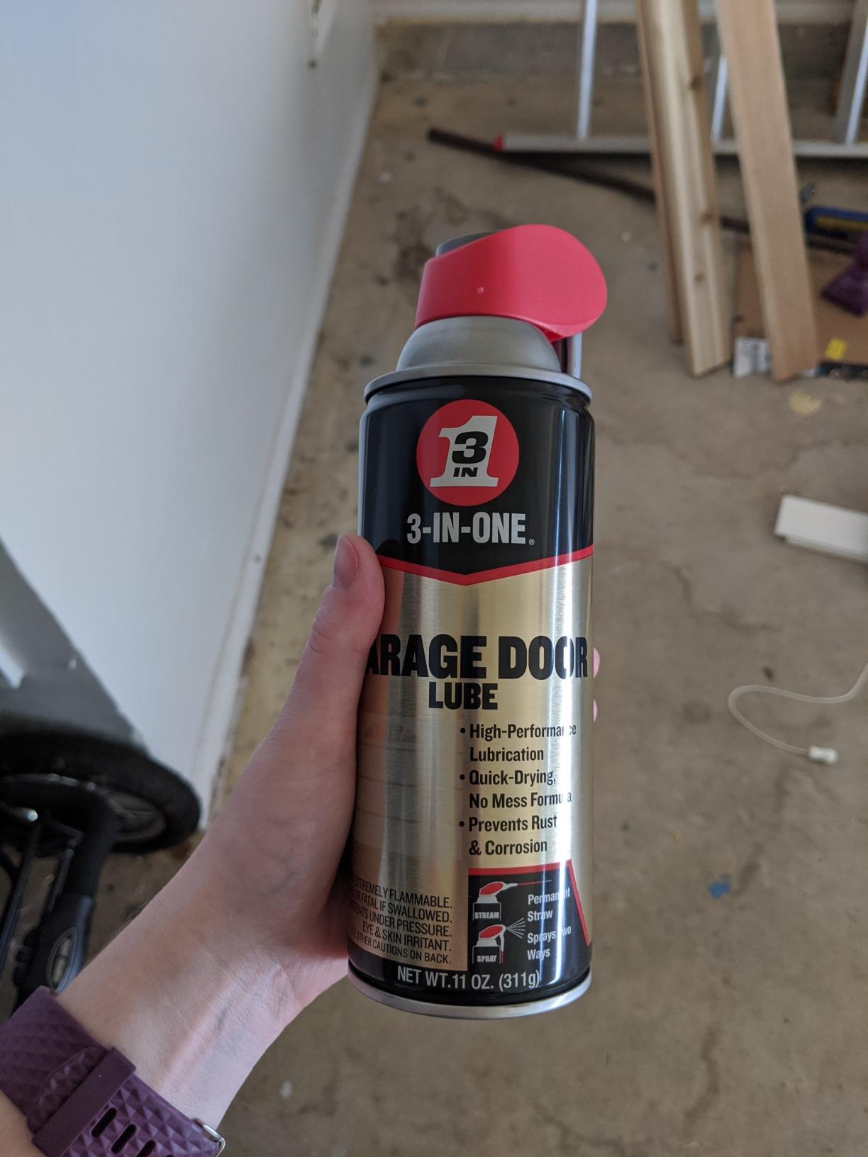 3-IN-ONE Garage Door Lubricant with SMART STRAW SPRAYS 2 WAYS, 11 OZ customer photo 1