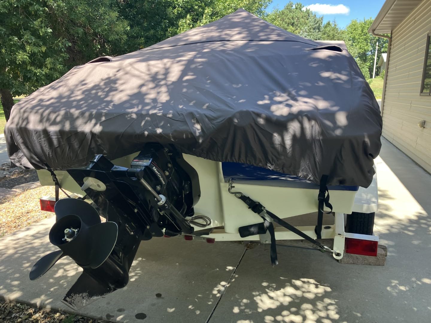 Classic Accessories StormPro Heavy-Duty Boat Cover, Fits Boats 14 ft - 16 ft Long x 75 in Wide customer photo 2