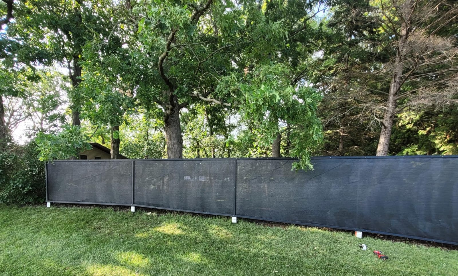 Windscreen4less 6'x50' Privacy Fence Screen Heavy Duty Windscreen Fencing Mesh Fabric Shade Net Cover for Outdoor Wall Garden Yard Pool Deck Black customer photo 2