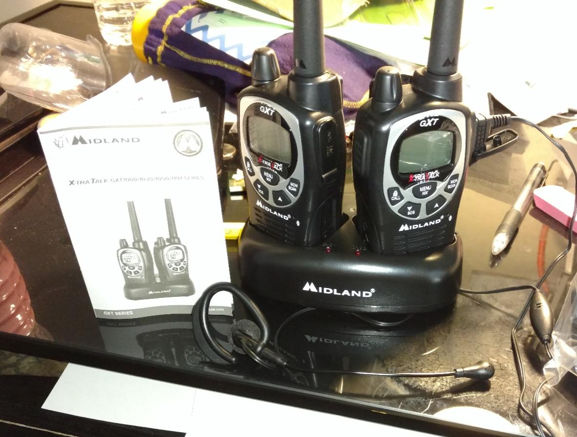 Midland GXT1000VP4 GMRS Two-Way Radios with Headsets, Black, 2 Pack customer photo 2