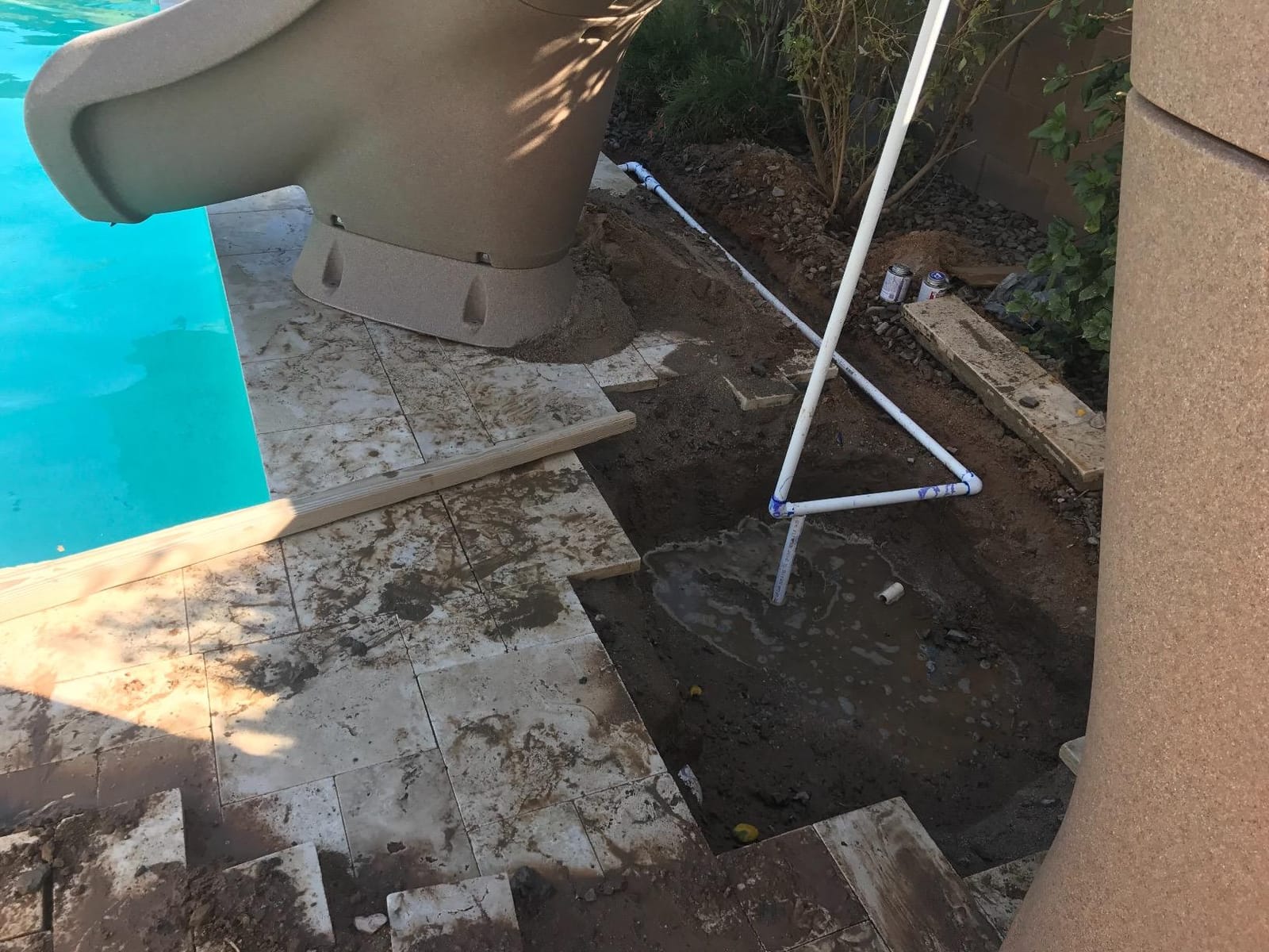 S.R.Smith Typhoon Pool Slide, Gray - Premium Water Slide | Right-Curve Water Slide for Inground Pools, Deck-Mounted with an Enclosed Ladder for Safety customer photo 2