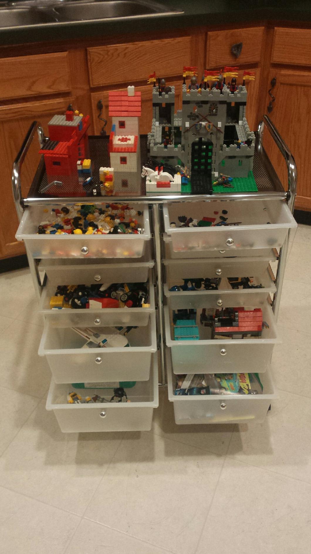 Honey-Can-Do Rolling Craft Storage Cart, Clear, 12-Drawer customer photo 2