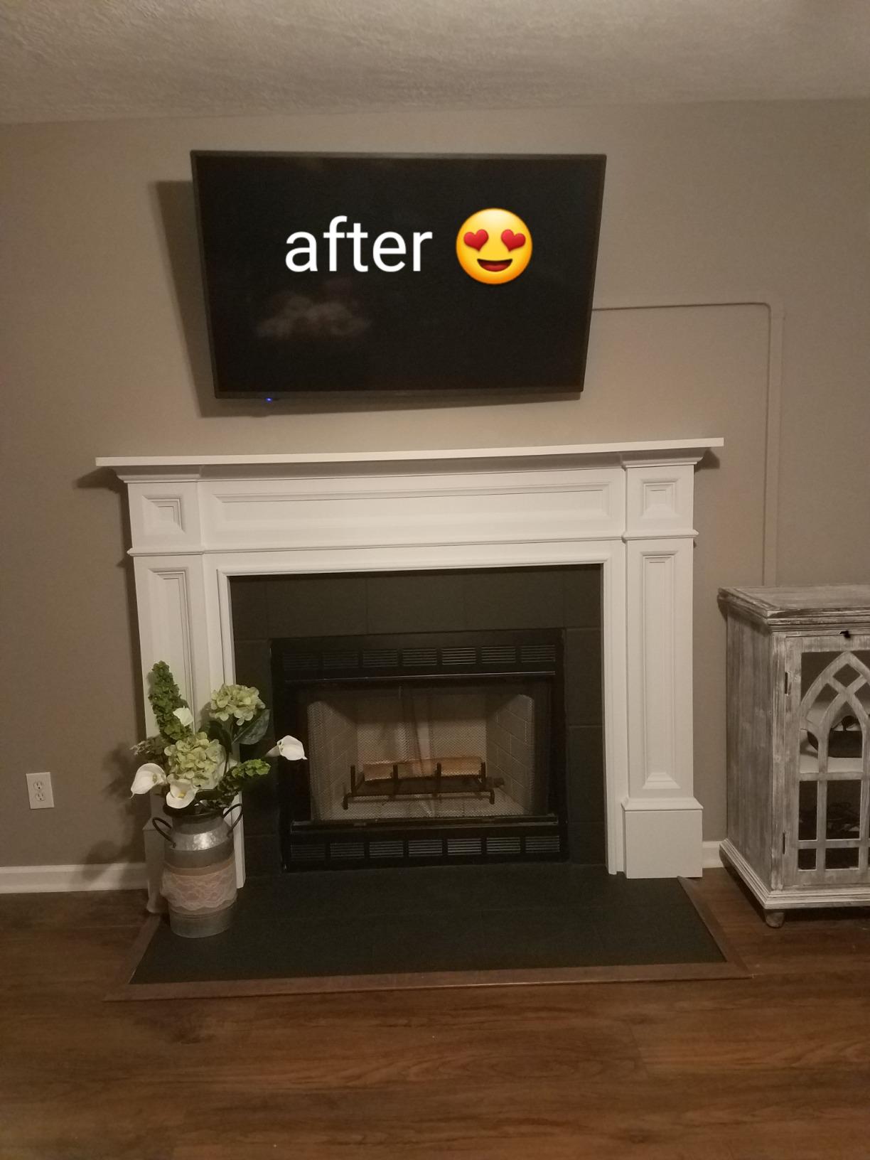 Pearl Mantels 120-56 Windsor Fireplace Mantel Surround, 56-Inch, Unfinished customer photo 1