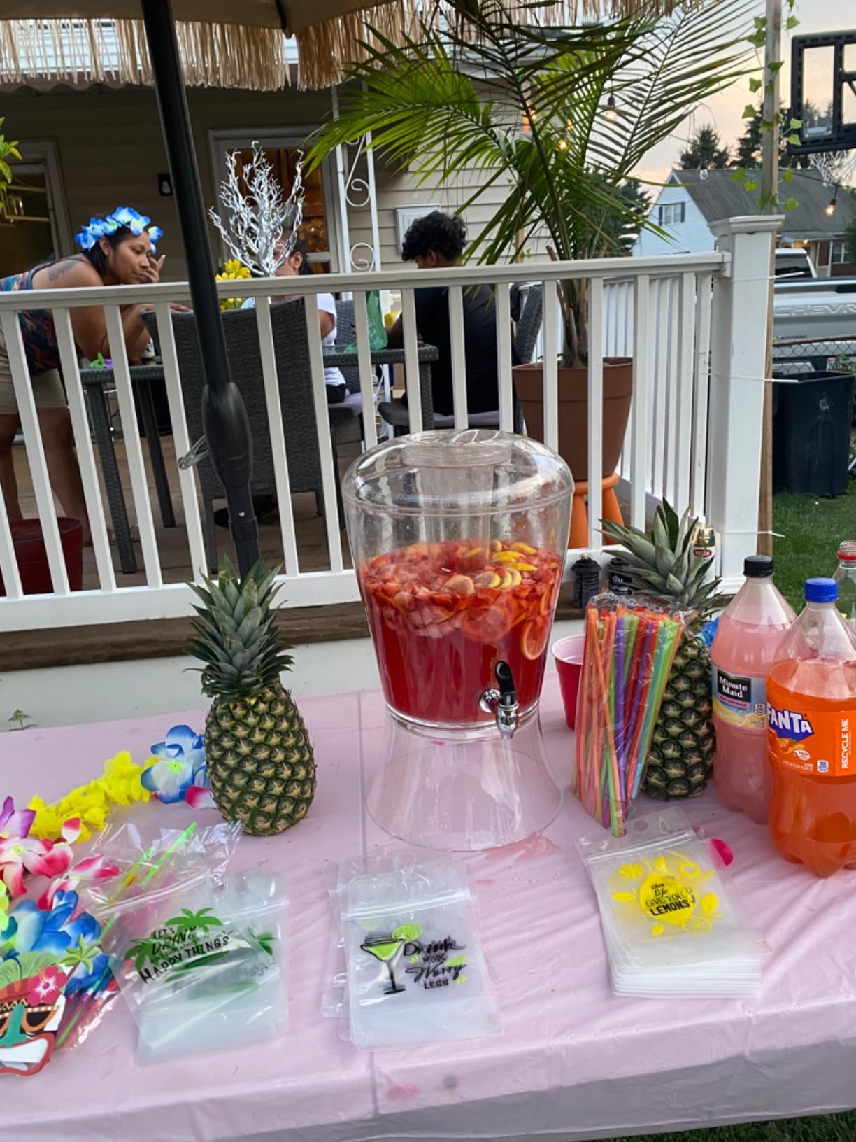 CreativeWare 3 Gallon Beverage Dispenser With Ice Cylinder And Fruit Infuser customer photo 2