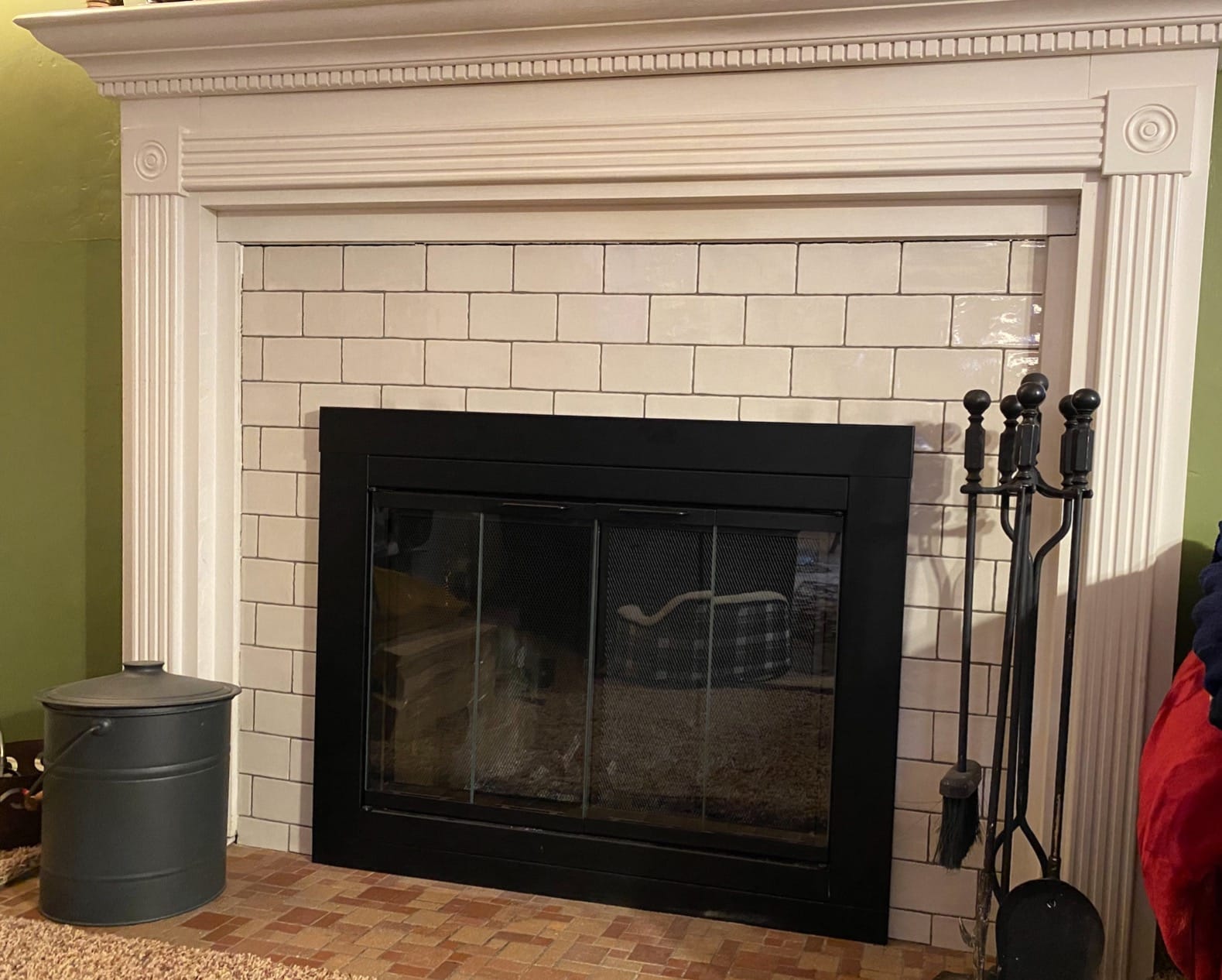 Pleasant Hearth Ascot Fireplace Glass Door - for Masonry Fireplaces, Small, Black, Model Number AT-1000 customer photo 2